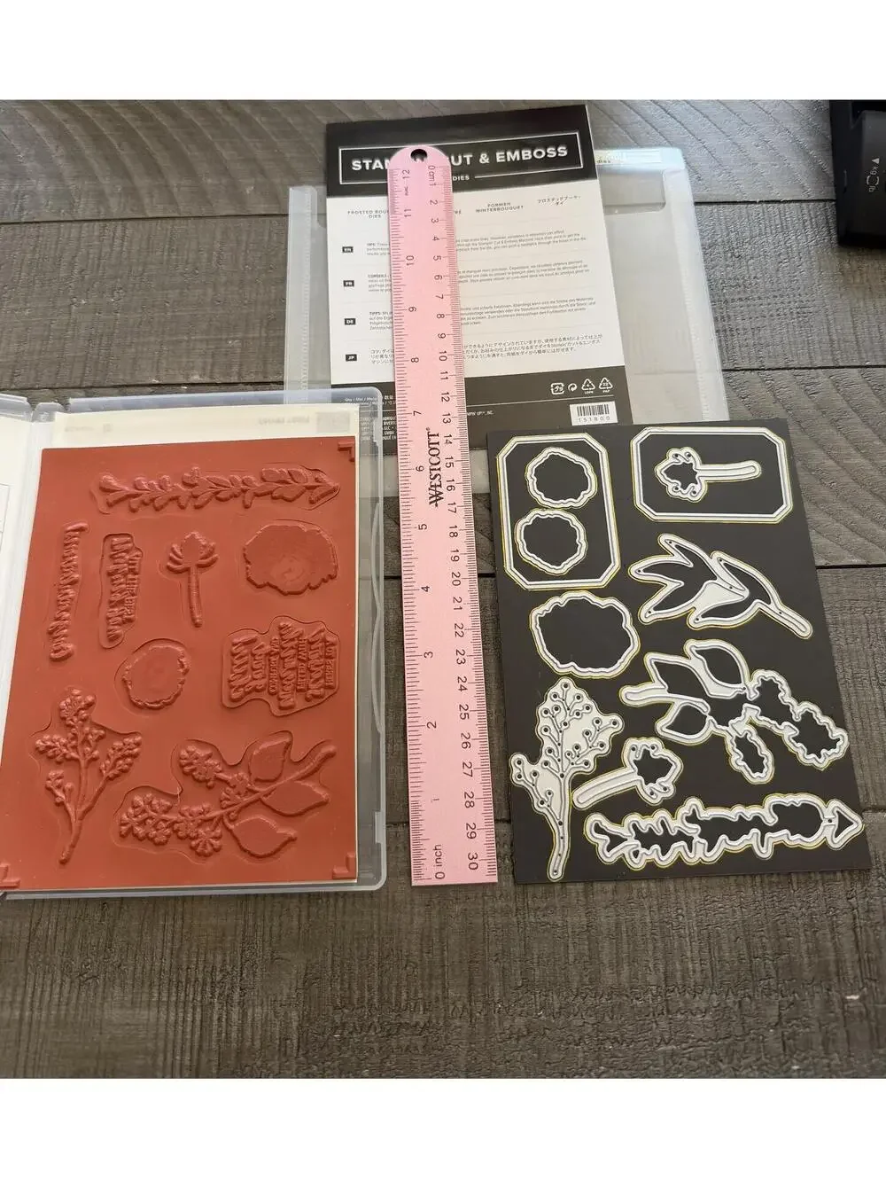 Stampin’ Up First Frost stamp set with Frosted Bouquet Dies die cut set
